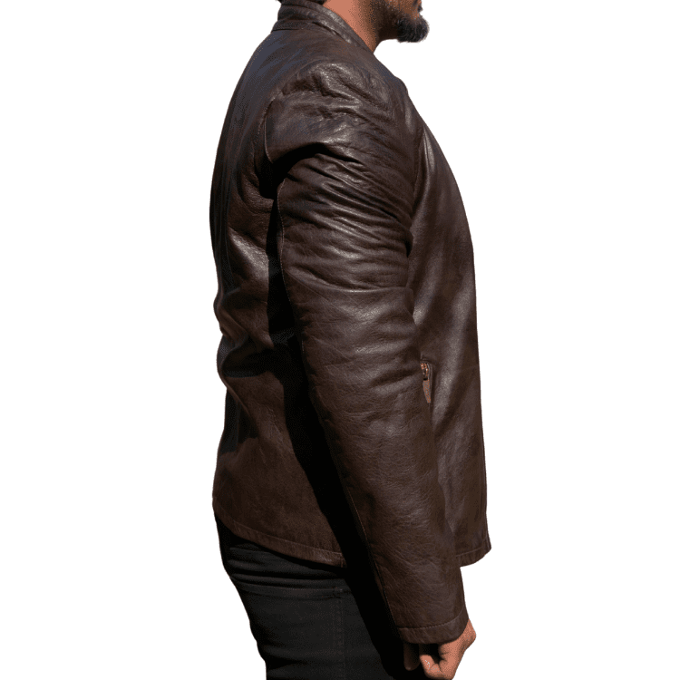 Men's Leather Jacket - 29296 - Image 6