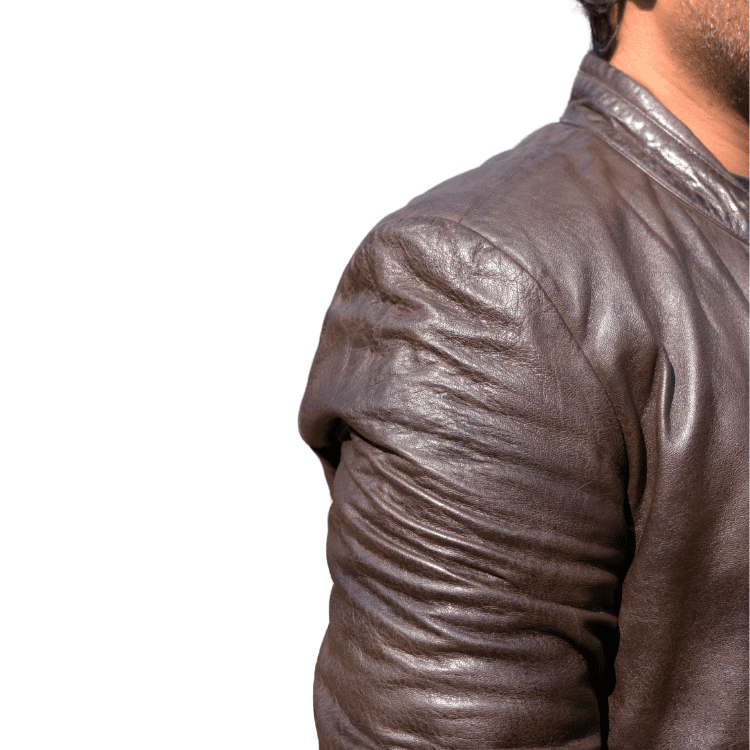 Men's Leather Jacket - 29296 - Image 4