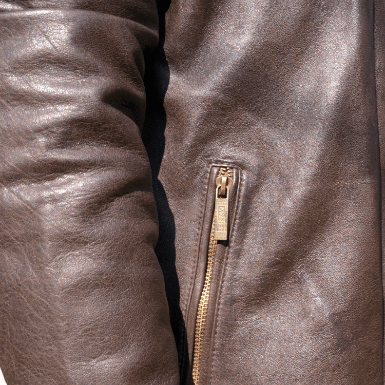 Men's Leather Jacket - 29296 - Image 3